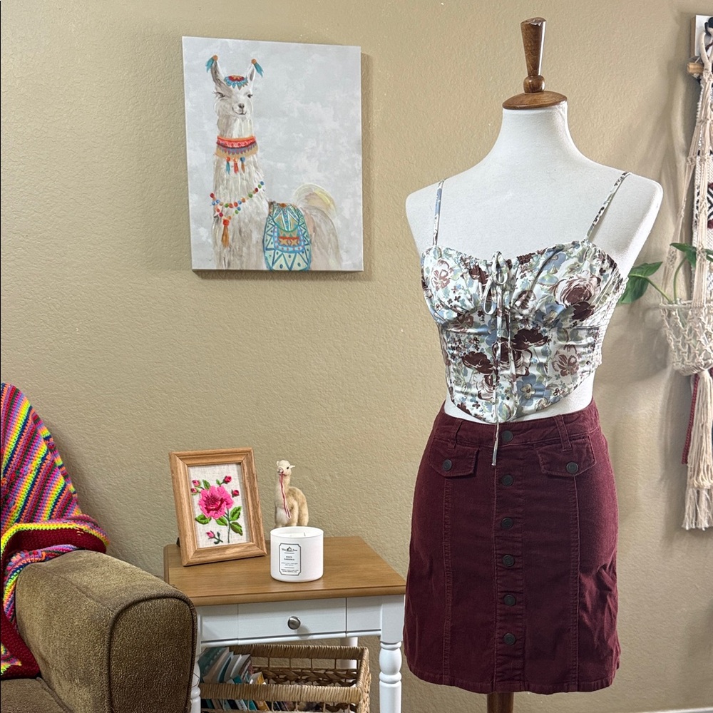 Floral Corset Top